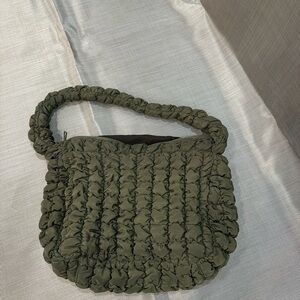 Olive Green Quilted Women's Bag